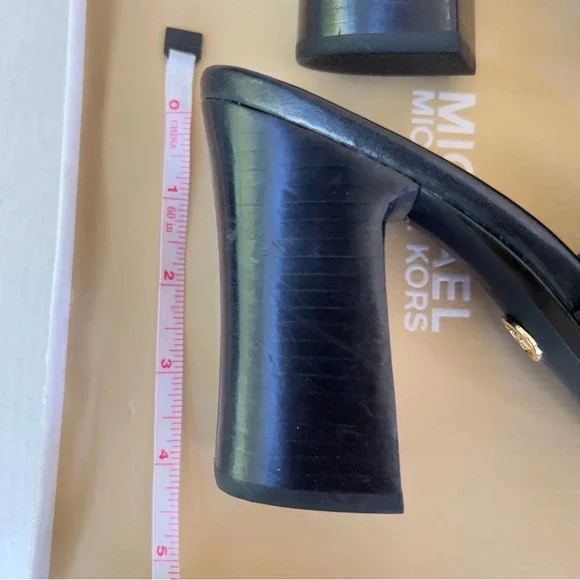 Michael Kors Black Tassel Fringe Mule Heels - Picture 4 of 6